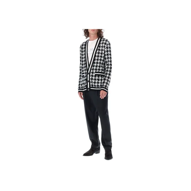 BALMAIN Sweater Men's Black White-1