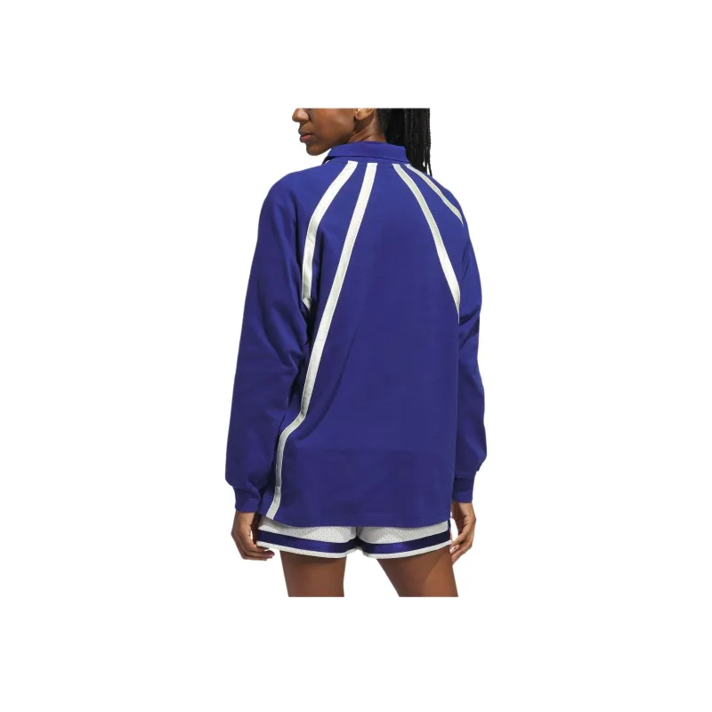 Adidas Originals RUGBY LONG SLEEVE POLO SHIRT Polo Shirt Unisex Victory Blue-2