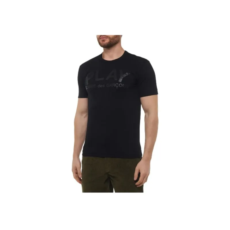 CDG Play T Shirts Men Black-2