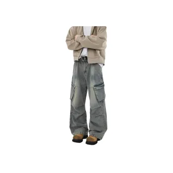 SOCKKEY Jeans Unisex Vintage Blue