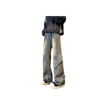 NOAHGIGI Bootcut Wide Leg Pants Unisex Blue