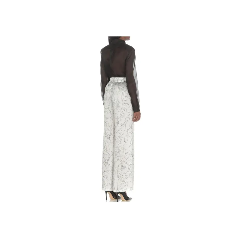 Fabiana Filippi Silk Satin Flared Trousers-1