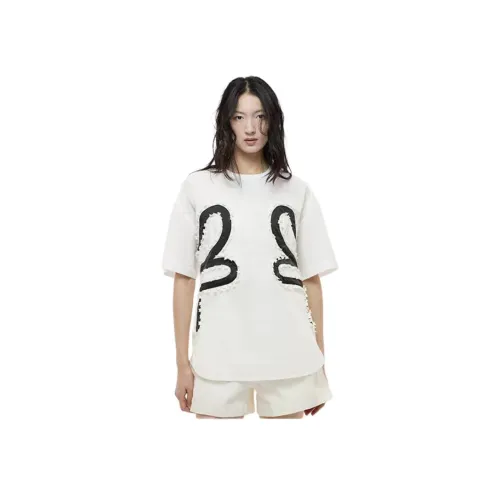 DAZZLE 아이보리 여성 티셔츠