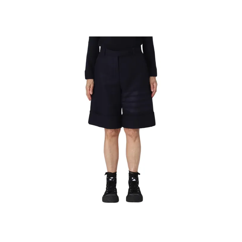 THOM BROWNE Side stripe Tailored Shorts-2