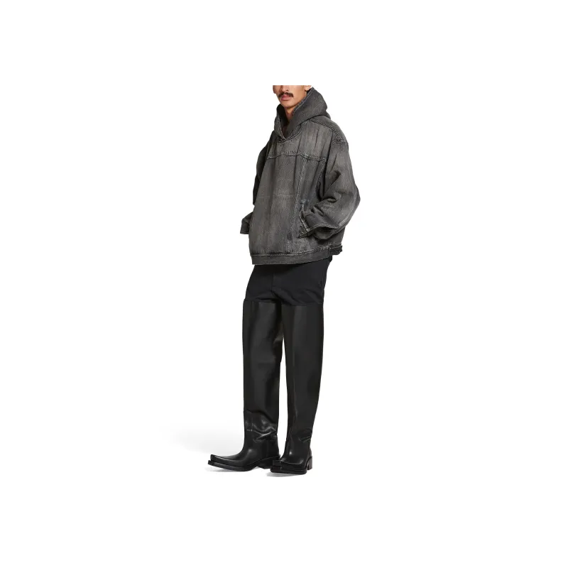 Balenciaga Jackets Coats Regular Fit Unisex Black-2