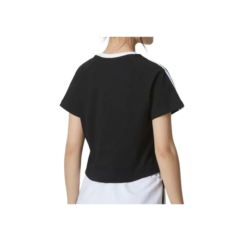 Adidas Originals Adicolor Raglan Sleeve T Shirt Women's Black-2