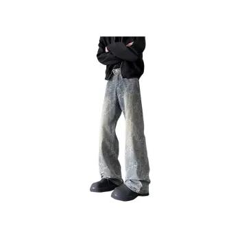 SZSX Jeans Unisex Yellow Mud