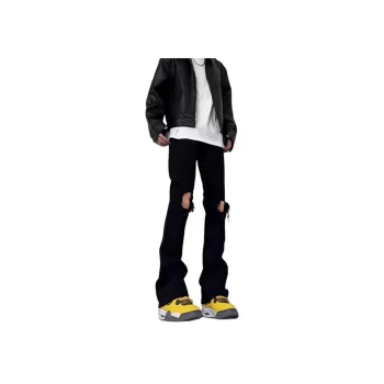 WHELVE Jeans Unisex Black[Distressed Version]
