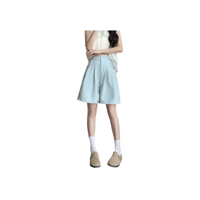 Mu Xiao Xin Denim Shorts Women's-14