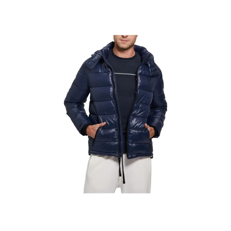 GUESS Anthony Logo Down Jacket Jackets Coats Men's Blue-2