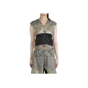 COMMUNS Floral embroidered Button up Top
