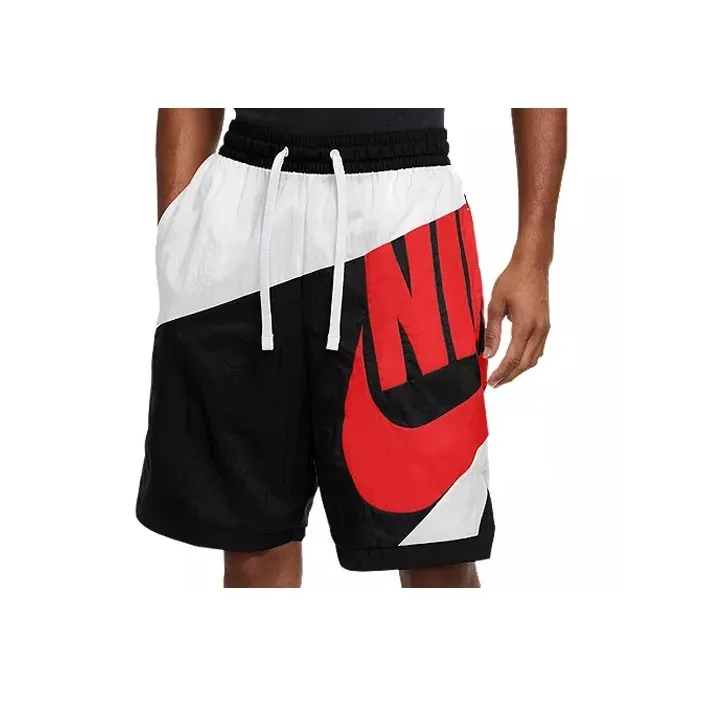 Nike Basketball Shorts Men's White/Black/Black/Chile Red-0