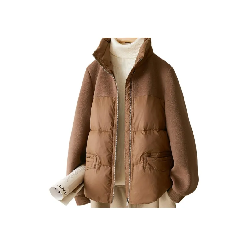 IHIMI Puffer Jacket Women's Cocoa Brown-1