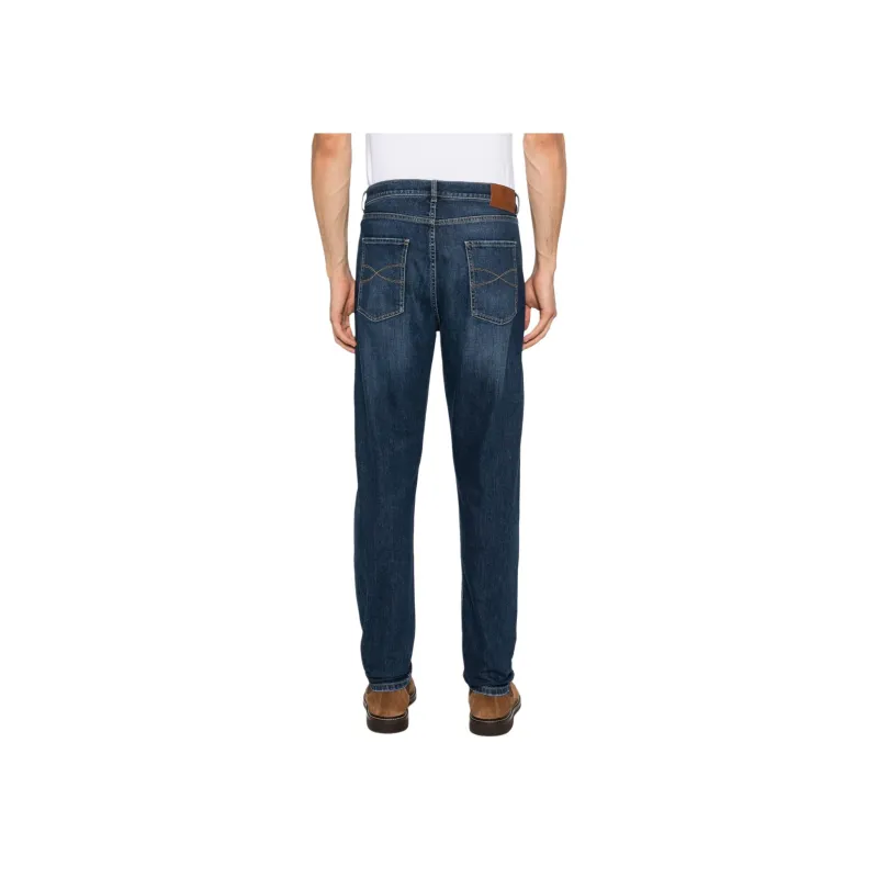 Brunello Cucinelli Distressed Straight Leg Jeans-2
