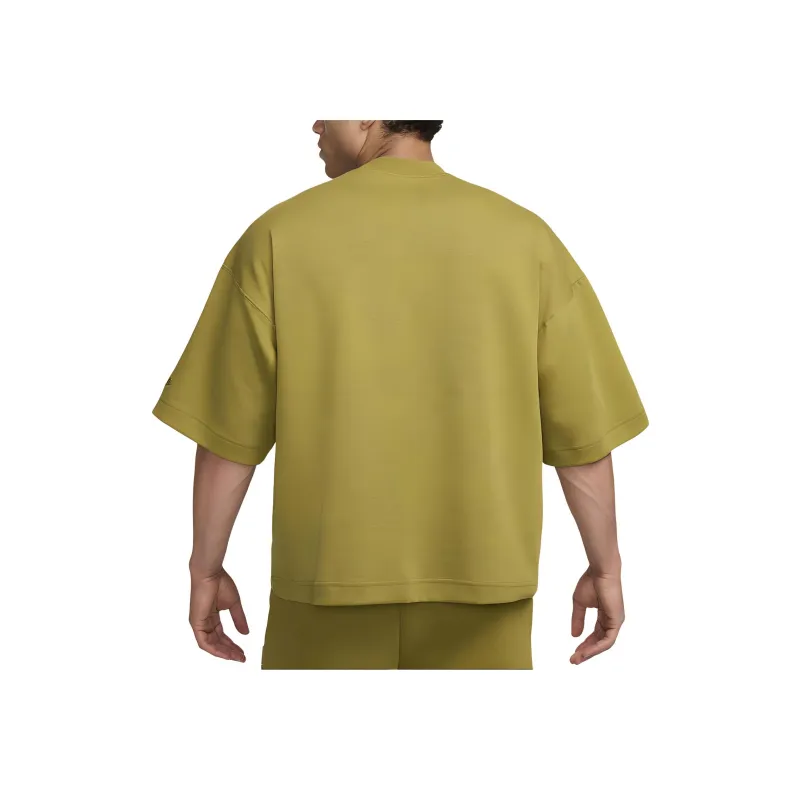 Nike Tech Short-Sleeve Fleece T-Shirt Men's Moss-1