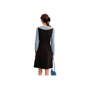 LOUISY AO Long Sleeved Dresses Women's Black & Blue
