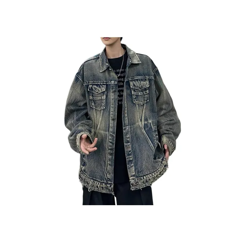 NHZN Denim Jackets Women's Vintage Blue-0