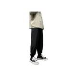 Black Ice Silk Cuffed Pants