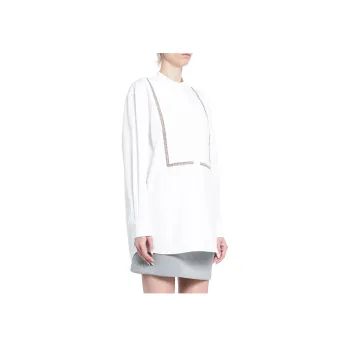 GUCCI Picqué Embellished Poplin Blouse