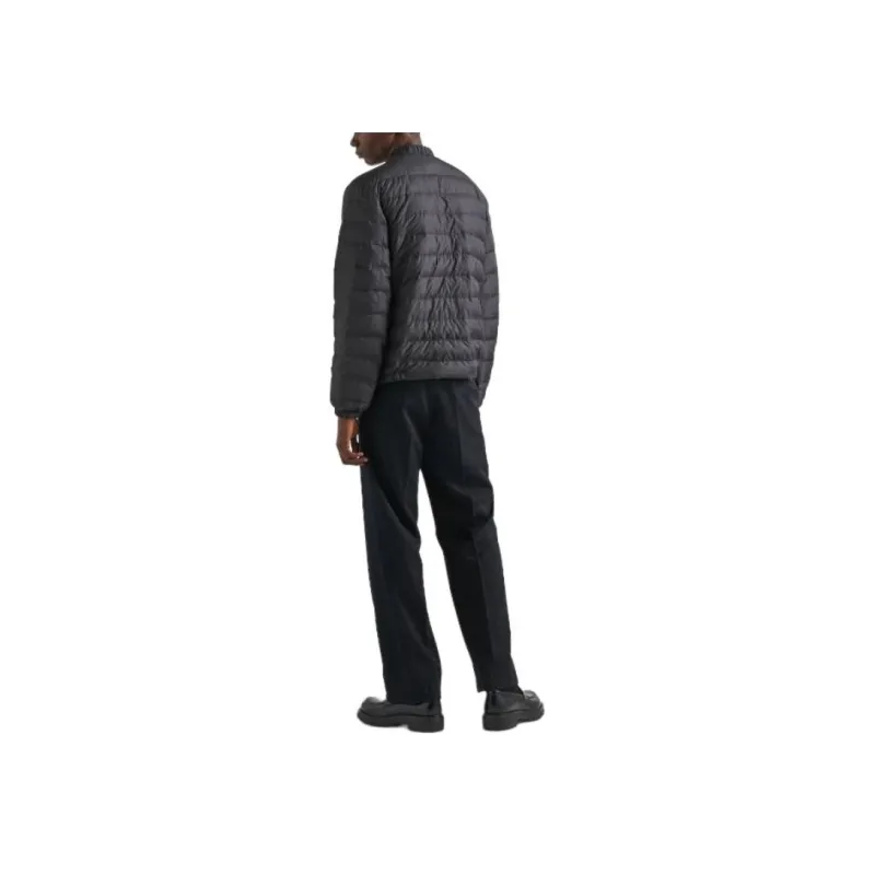 PRADA Short Polyester Down Jacket Jackets Coats Men's Black-2