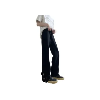 FAKE VINTAGE Casual Pants Unisex Black