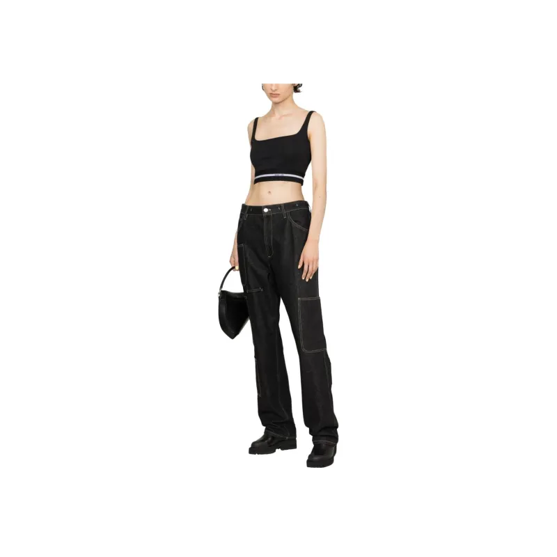 Helmut Lang Logo band Cropped Top-2