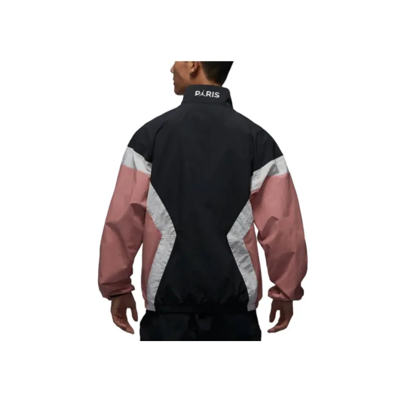 Jordan Paris Saint-Germain FW24 Jacket Men's Rust Pink/gray Black/sail White/infrared Red-3