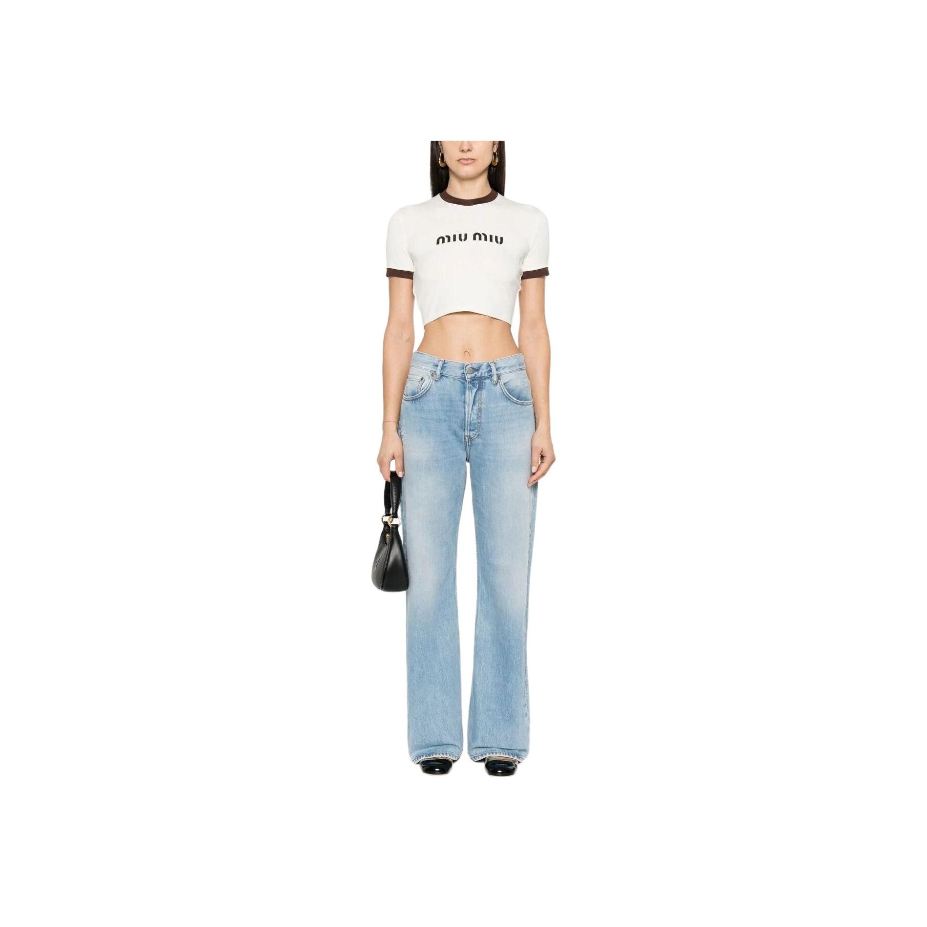 miu miu ホワイト Tシャツ XS Miu Miu T Shirt White Womens Miu Miu