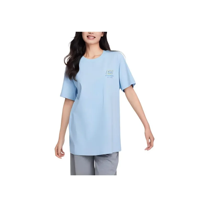 Skechers T Shirt Unisex Cerulean Sky-2