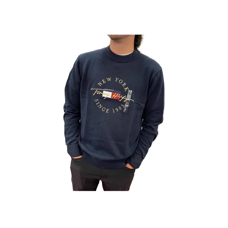 Tommy Hilfiger Sweater Men's Navy Blue-2
