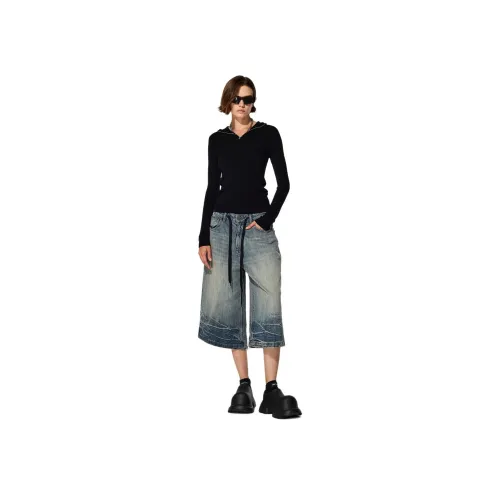 MEFUR 데님 블루 여성 데님 반바지