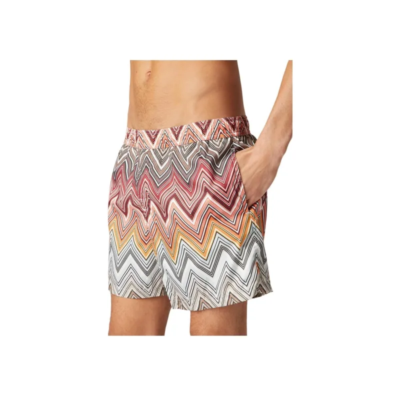 MISSONI Zigzag-pattern Swim Shorts-1