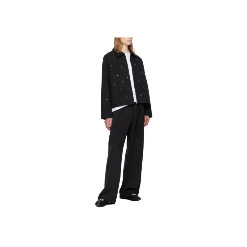 SONG FOR THE MUTE Metal Bead Crop Patch Pocket Jacket-1