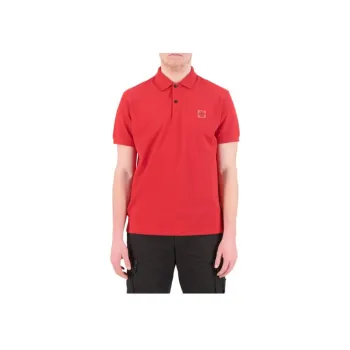 STONE ISLAND Polo Shirt Men's Bordeaux Red