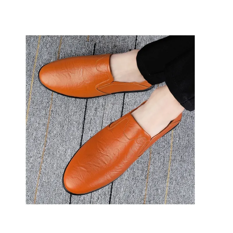 Bull charm Dress Shoes Men Low Top Black/Dark Brown/Red Brown-16
