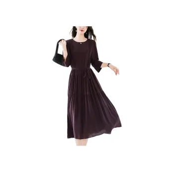 To The West Long Sleeved Dresses Women's Maroon