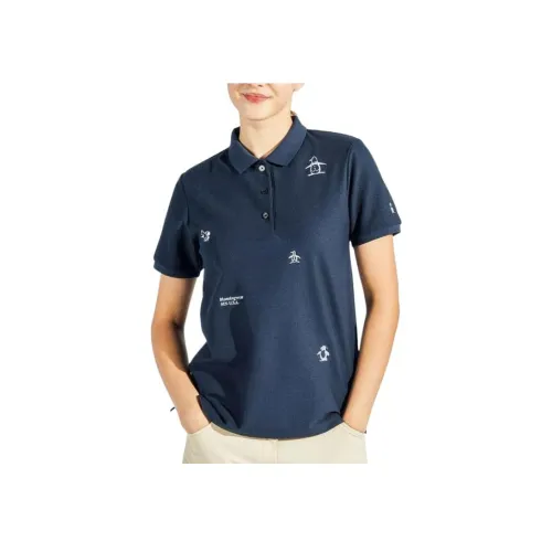 MUNSINGWEAR 마린 블루 여성 폴로 셔츠