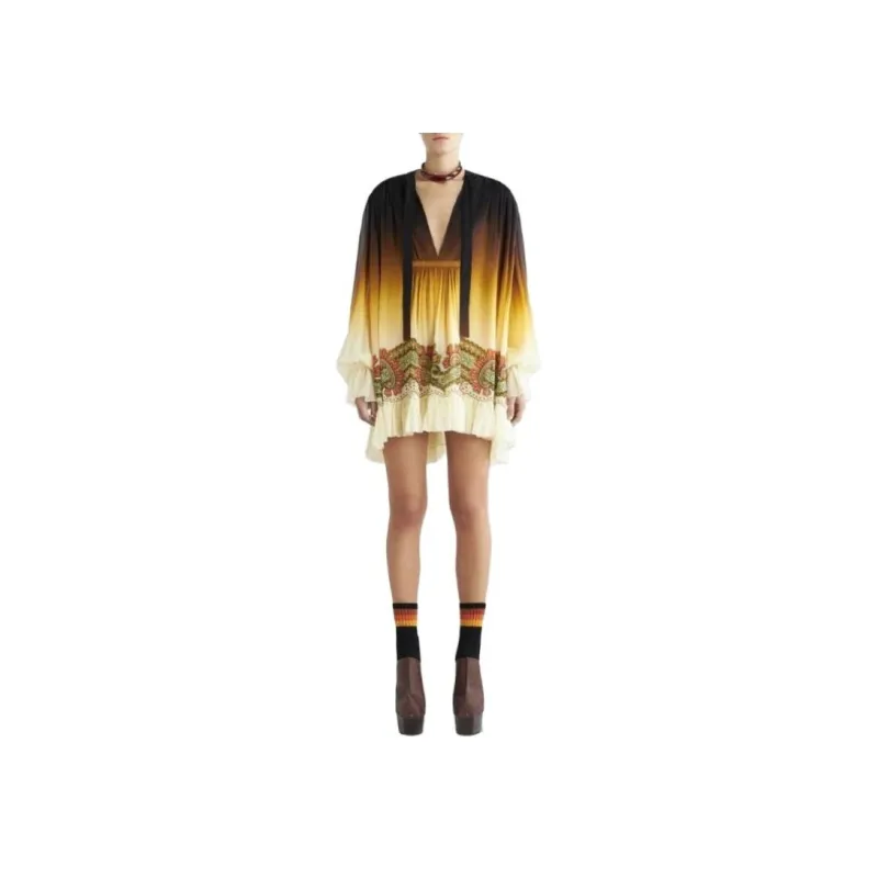 ETRO Ornamental Print Ombré Dress-2