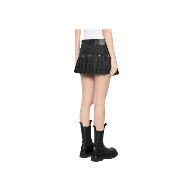 ANDERSSON BELL Stripe Wool Skort-3