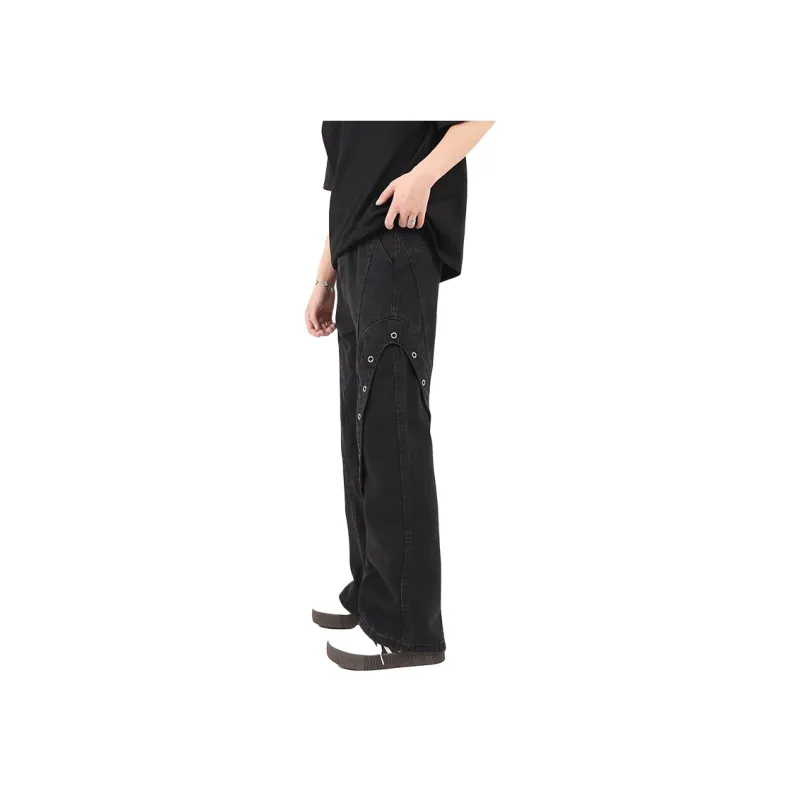 RASHOMONG Jeans Unisex Black-4