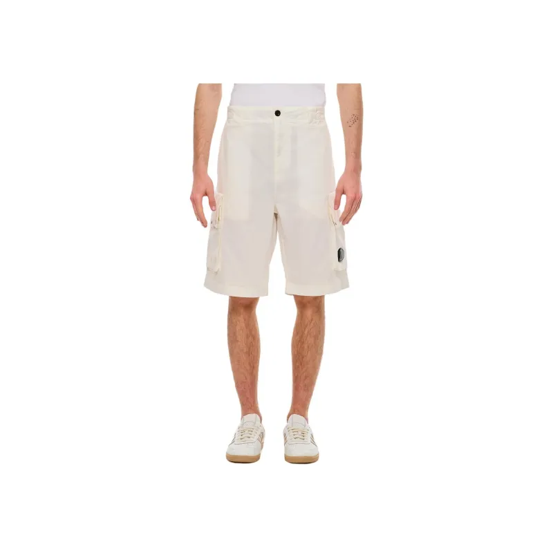 C.P.Company Lens Detailed Knee Length Cargo Shorts-0
