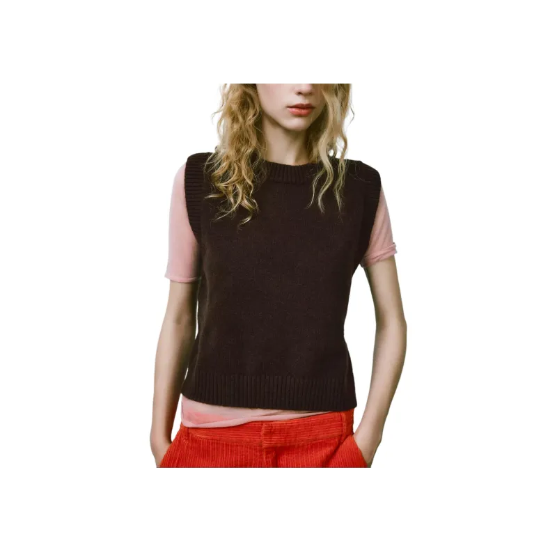 ZARA Tank Top Women's Dark Brown-5