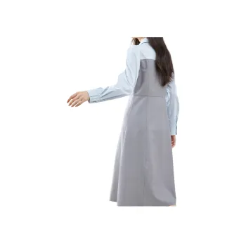 VIMLY Long Sleeved Dresses Women's Gray Blue