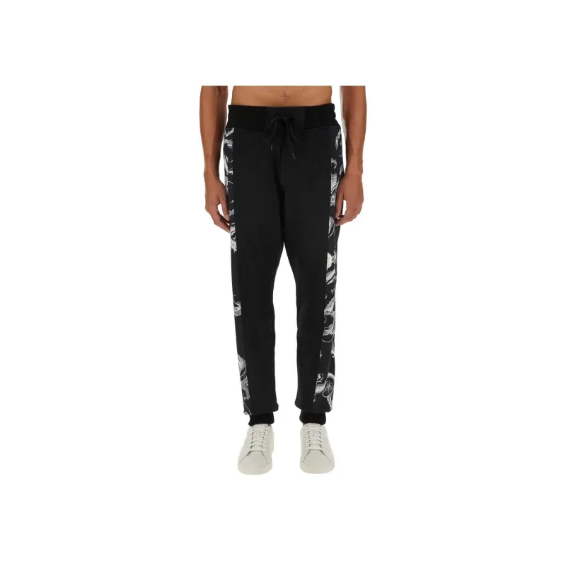 VERSACE JEANS COUTURE Baroque Printed Drawstring Sweatpants-0