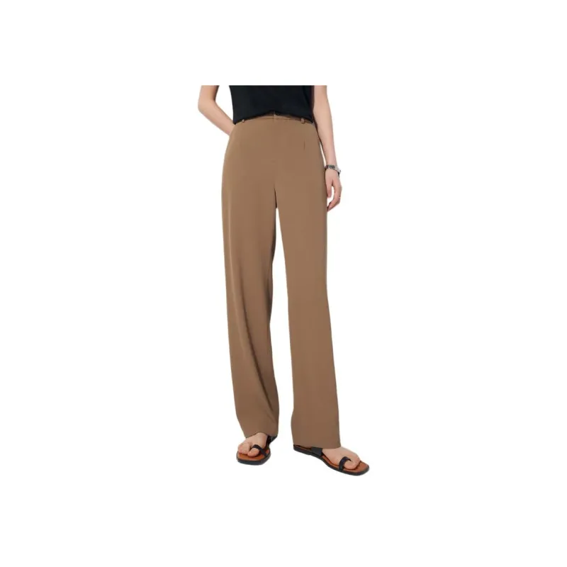 CHUMIAN Casual Pants Women's Black-6