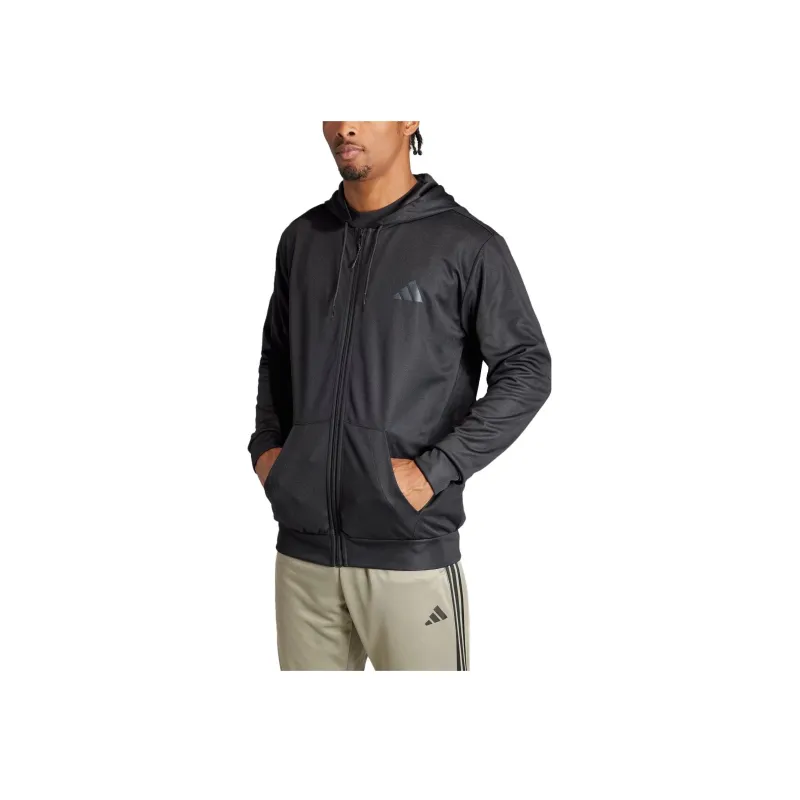 Adidas Train Essentials Seasonal Full Zip Hoodie-2