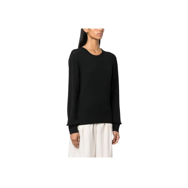 JIL SANDER + Logo Embroidered Crewneck Jumper-2