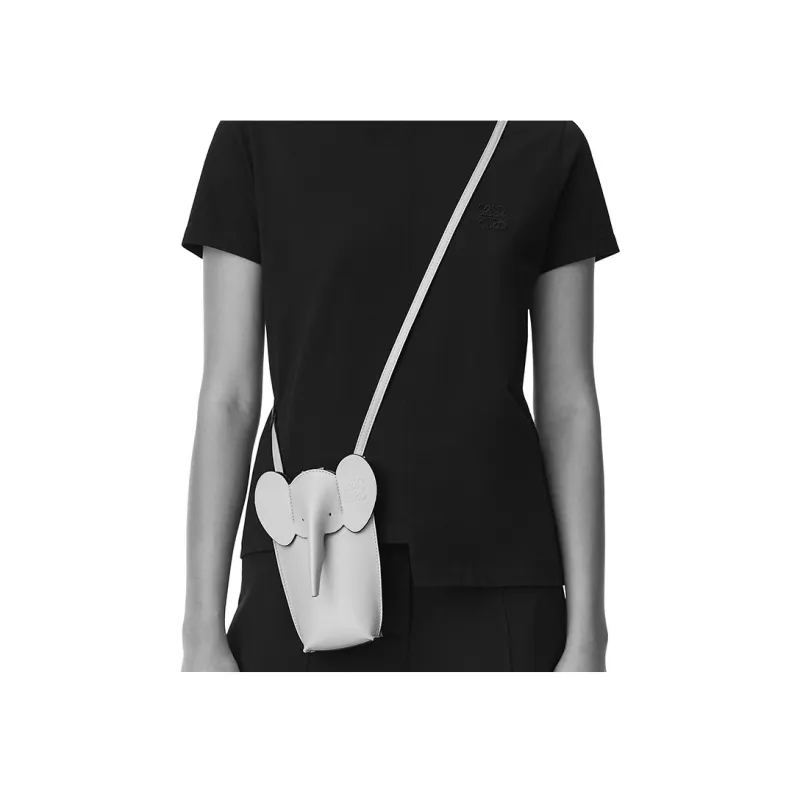 LOEWE Elephant Pocket In Classic Calfskin New Candy-9