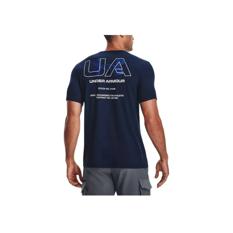 Under Armour T Shirt Men's Collegiate Blue-3