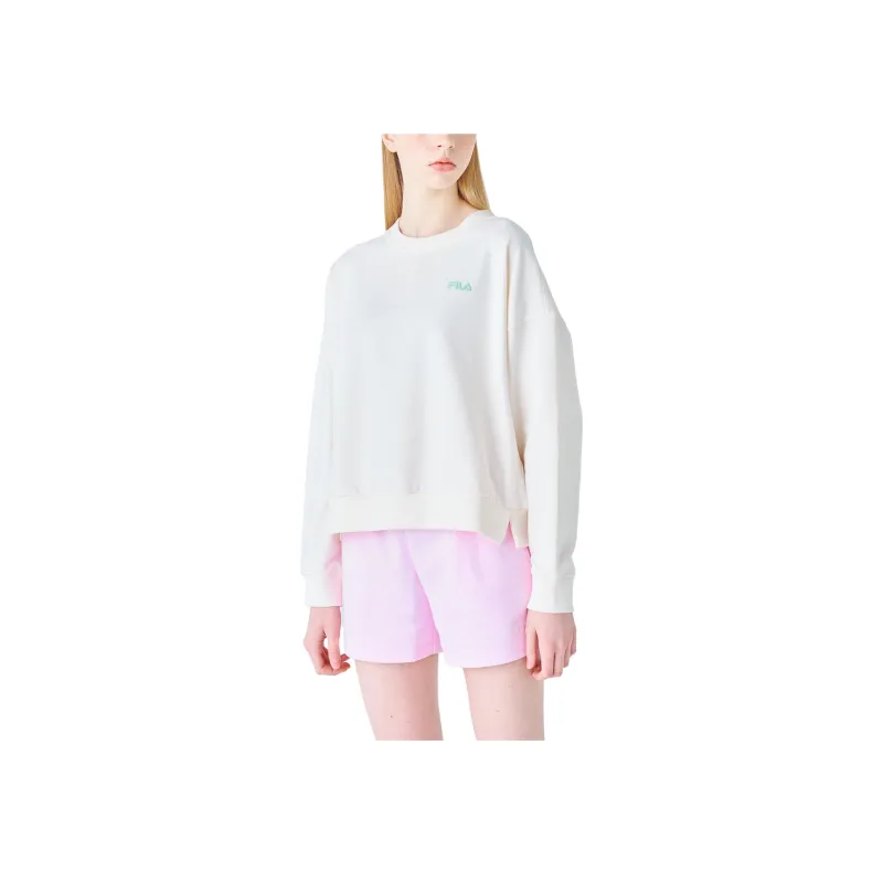 FILA Sweatshirts Women's Light Beige-4